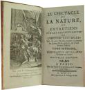 1755年巴黎出版《LE SPECTACLE DE LA NATURE 》33铜版画，皮面精装