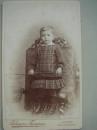 CDV老照片，约1860至1900年,英国利物浦Robinson & Thompson 照相馆儿童肖像，尺寸10x6cm，好品，CDV100