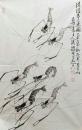 【奉天博雅斋】滕胜国画写意虾——清流争逐图