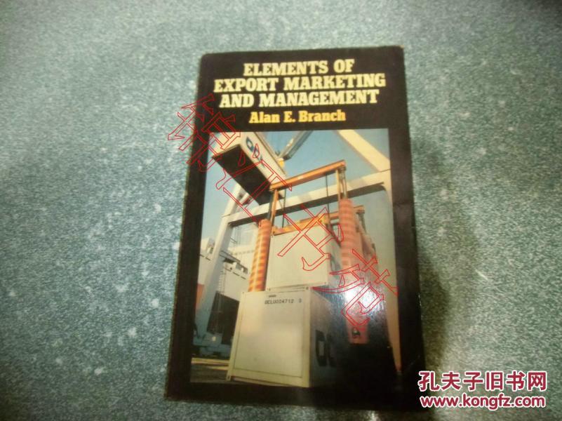Elements of  Export Marketing And Management