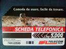 电话卡《Comoda da usare,facile da trovare》SCHEDA TELEFONICA / Lire 5.000 768122599（一张，详见图）