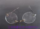 历史记忆民国老眼镜可做配件老水晶银镜片平镜收藏品怀旧民风民俗