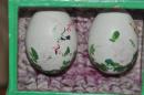 解放初期粉彩蛋绘摆件（本网孤品！ 非常难得！真的蛋壳。长11.5cm，宽5.5cm，高13cm）