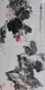 著名画家、艺术评论家 李坚2011年水墨花鸟作品 一幅（约2.1平尺）