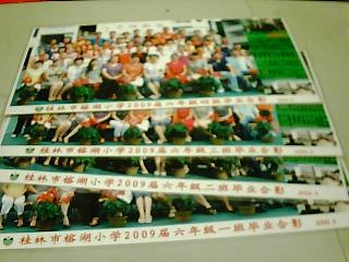 照片：桂林市榕湖小学2003级.2009届六年级(一.二.三.四)班毕业合影(共4张)合售