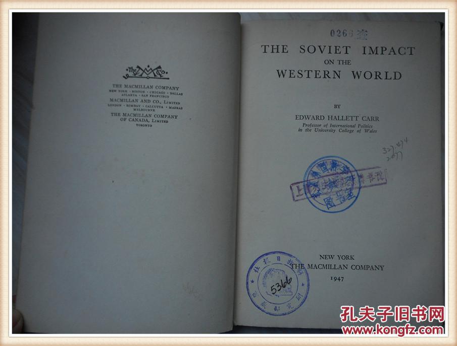 THE SOVIET IMPACT WESTERN WORLD外国原版
