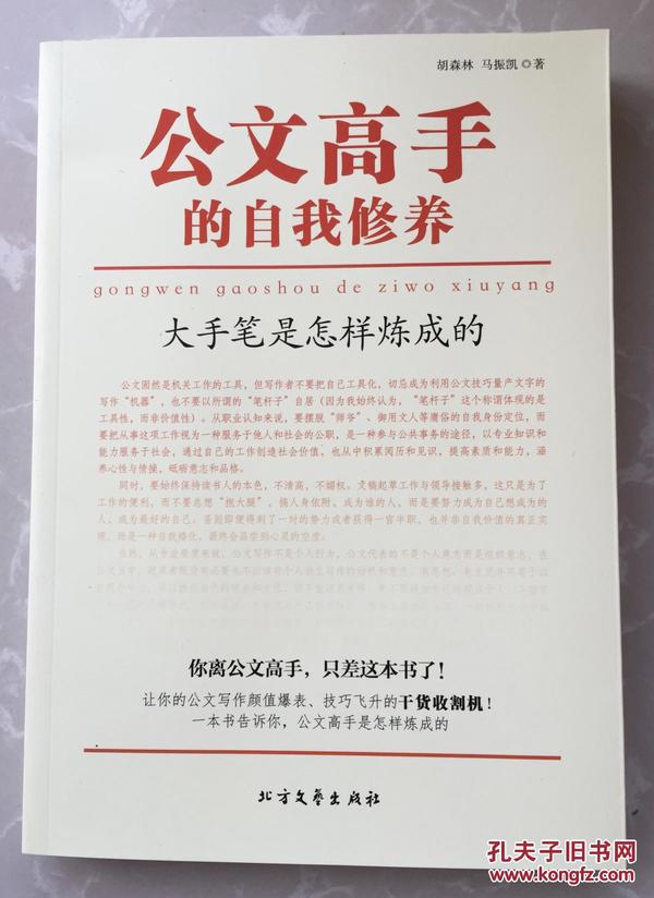 公文高手的自我修养：大手笔是怎样炼成的