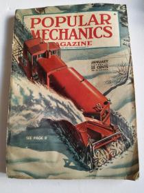 Popular Mechanics Magazine - January【 民国期间原版英文期刊 大众机械杂志 1946年1月 有大量早期摄影图片 厚册 】