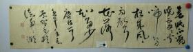 蒲崇智先生是云南著名书画篆刻家，是艺术纯度特高的艺术家。136X34。