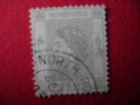 2-15.1954年香港女皇头像邮票贰角