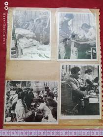 原况单本成册加膜老影集相册5--七八十年代左右襄樊市樊东区共青团团委排笔厂团支部等活动老照片6张（第一页正反面）