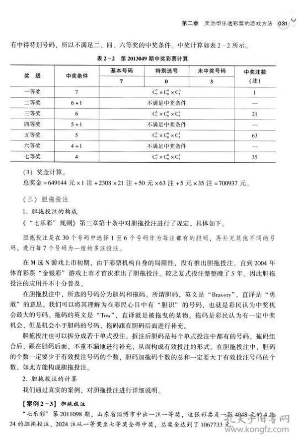 乐透彩票游戏概论