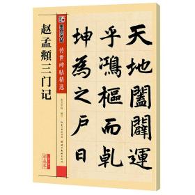 墨点字帖 传世碑帖精选 赵孟頫三门记