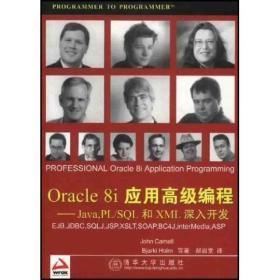 特价 正版 现货  Oracle8i应用高级编程：Java PL、SQL和XML深入开发 9787302051558 （ ）John Carnell，（ ）Bjarki Holm  清华大学出版社