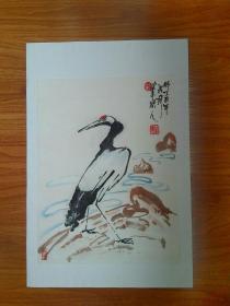 甘凤豪国画作品.鹤