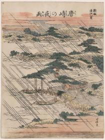 日本浮世绘版画 长崎夜雨 高精复制品