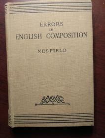 ERRORS IN ENGLISH COMPOSITION 英语作文中的错误