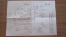 带最高指示的文革老汽车线路图：《CA-10B汽车配电线图》一张【有折印，哈尔滨红星汽车配件厂出品，品如图】