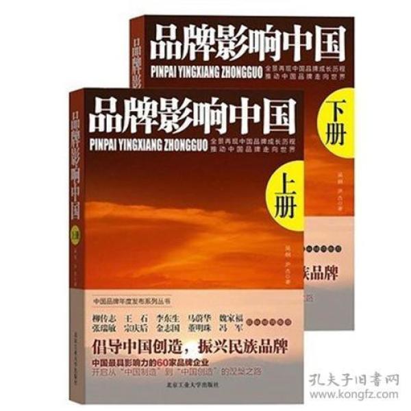 包邮正版-微残-品牌影响中国-上下册CS9787563934058北京工业大学吴纲