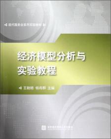 现代服务业系列实验教材：经济模型分析与实验教程