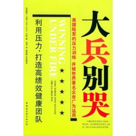 大兵别哭：利用压力，打造高绩效健康团队