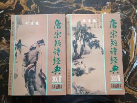 唐宋短诗经典300首 五言卷 七言卷合售（正版、现货、实图！）全新通释本！