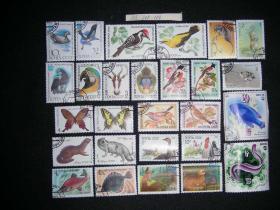 低价惠让藏友！原苏联老邮票一组（ 动物专题 ）28枚一组、全新盖销。请注意图片及说明。