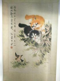 孙菊生 画猫 一幅