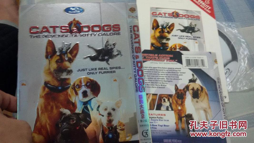 猫狗大战2（第二版）导演：布拉德·邓肯，DVD光盘