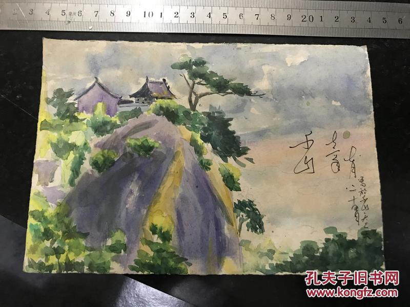 千山天上天 国画作品 手绘