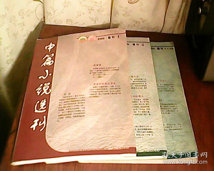 中篇小说选刊 2006年 增刊第一辑.第二辑.年末专辑,共3册合售