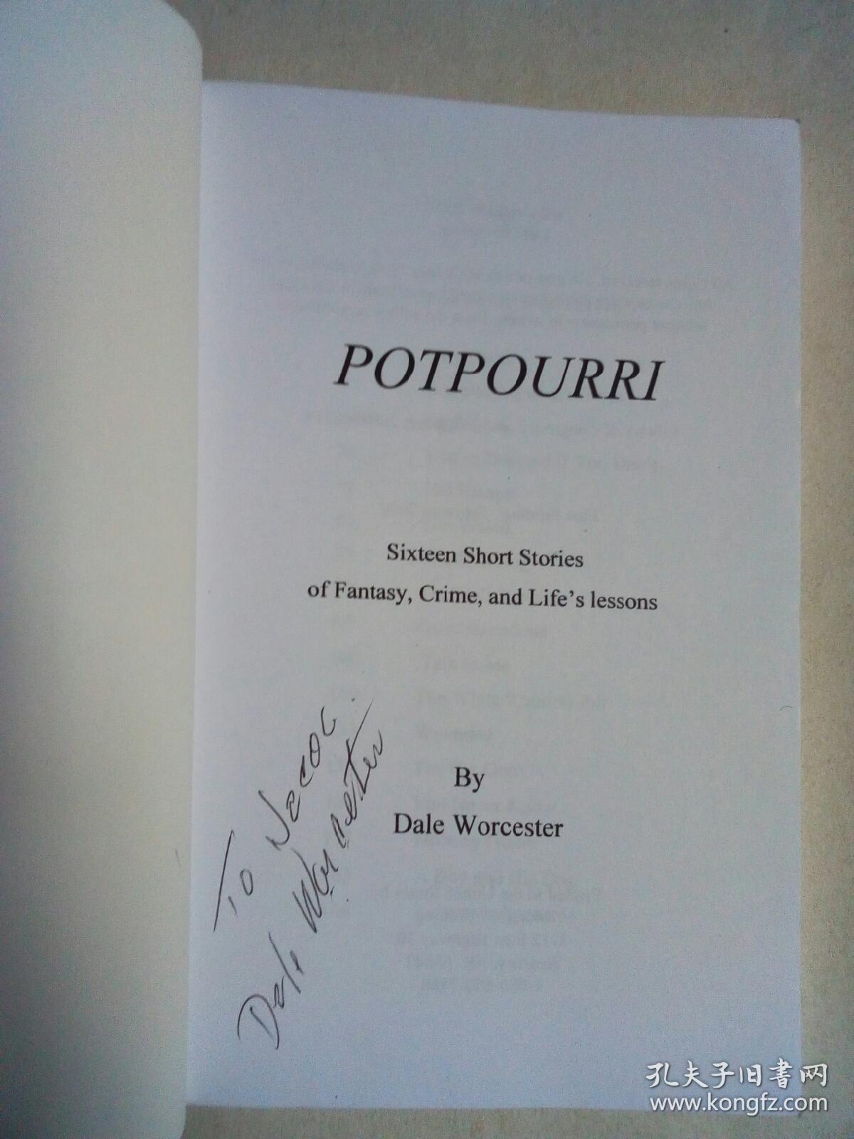 外文原版：POTPOURRlByDaleWorcester