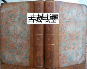 稀缺，《英国著名画家，版画家威廉霍加斯作品集2卷》86幅版画插图，1810年伦敦出版