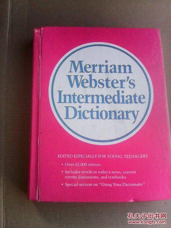 Merriam-Websters Intermediate Dictionary  [Hardcover]   英文原版  韦氏中级词典