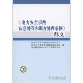 电力安全事故应急处置和调查处理条例释义