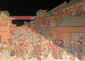 安达绝版复刻 歌川派师祖丰春 顔見世夜芝居之図