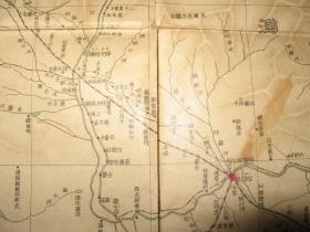 1904年 《满韩地图》日俄战争 清末中国东北部  满洲 黑龙江 吉林 盛京 清国 直隶等地