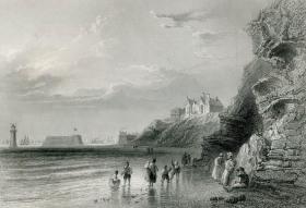 1842年钢版画《新布莱顿》27×21厘米
