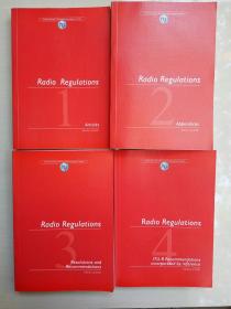 Radio  Regulations (4册全，2001版，含配套插页地图，整体95品以上。)