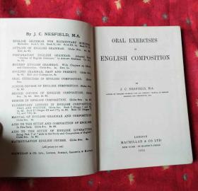 ORAL EXERCISES IN ENGLISH COMPOSITION NESFIELD【英文版32开精装】