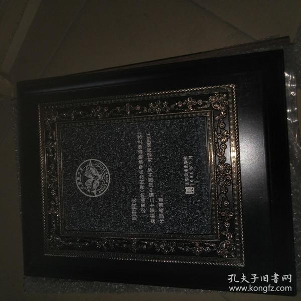 荣获第十二届中国图书奖 获奖奖牌2004年的 奖励著名画家周申的