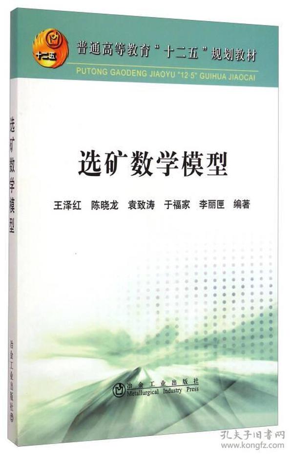 选矿数学模型/普通高等教育“十二五”规划教材