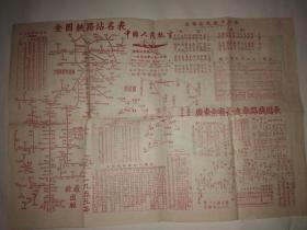 1955年广州市公共汽车马路图