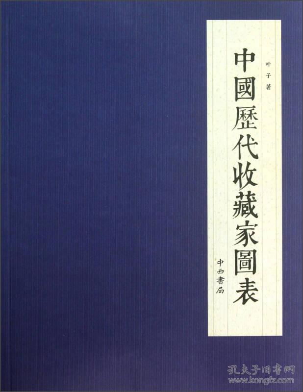 新书--中国历代收藏家图表