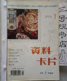 资料卡片杂志·剪裁版 1995 年 1～12期（装订本）