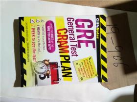 正版现货；GRE GENERAL TEST CRAM PLAN