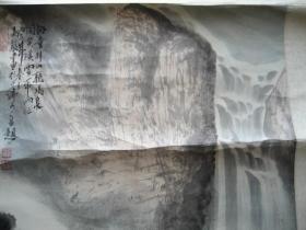 中国山水画院院长，著名山水画家：马骏先生 1996年创作的山水画作品一件
