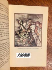 约翰·拉斯金著作《金色河之王》拉克姆彩色插画，1932年伦敦出版。