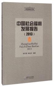 中国社会福利发展报告.2013