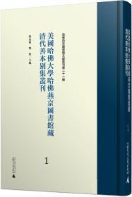 美国哈佛大学哈佛燕京图书馆藏清代善本别集丛刊（第1-19册 16开精装 全十九册）